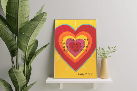 "A Heart of Love" -Painted by: Dudley Ormston Zinke (Digital Download)