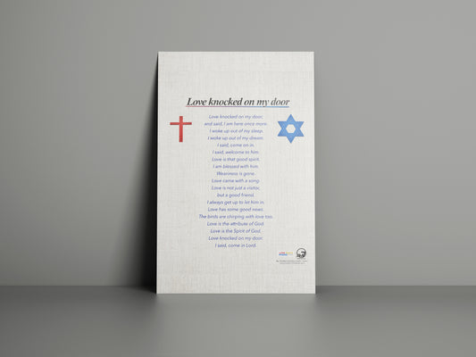 "Love Knocked on my Door" Poem-Written by: Dudley Ormston Zinke (Digital Download)