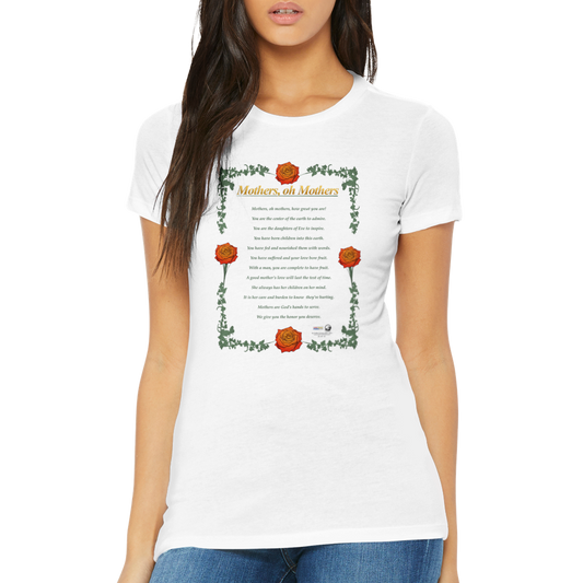 "Mother's, Oh Mother's" Premium Womens Crewneck T-shirt