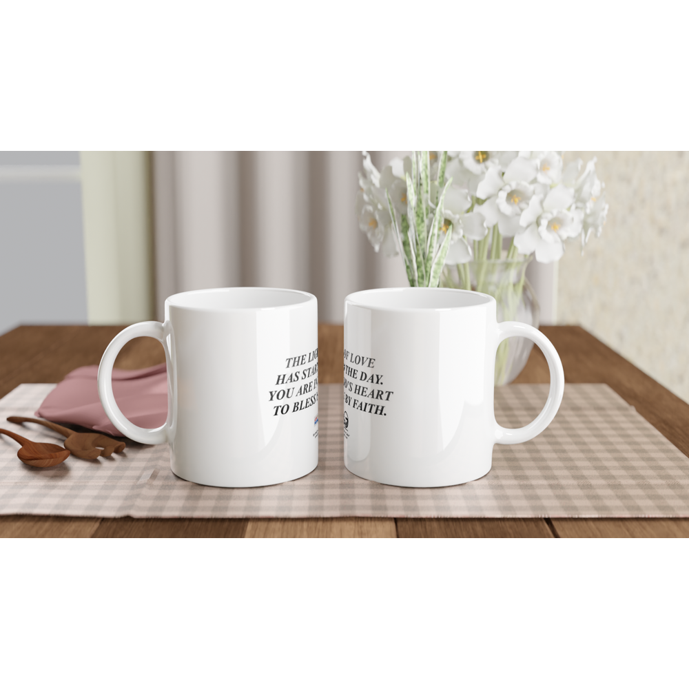 "The Light of Love" White 11oz Ceramic Mug