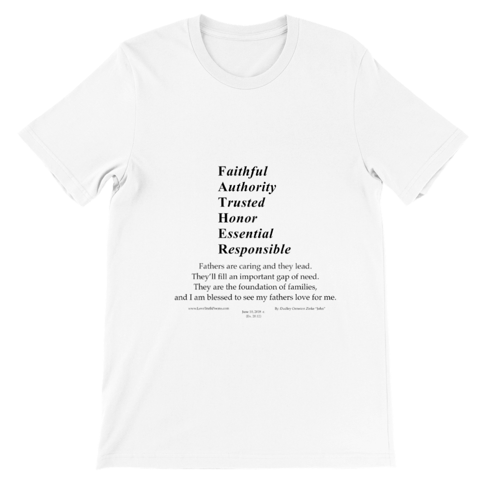 " FATHER " Premium Unisex Crewneck T-shirt